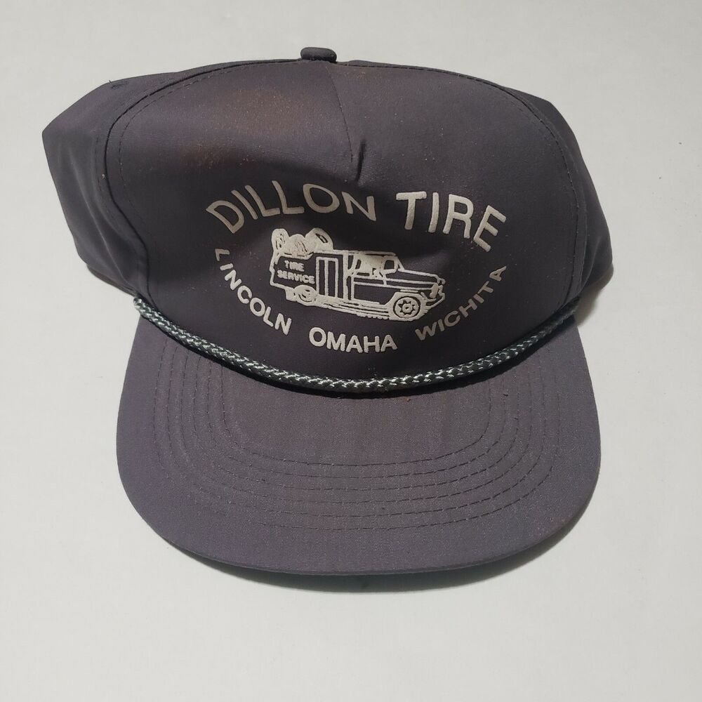 Dillon Tire Lincoln Omaha Witchita Adjustable Snapback Hat Gray